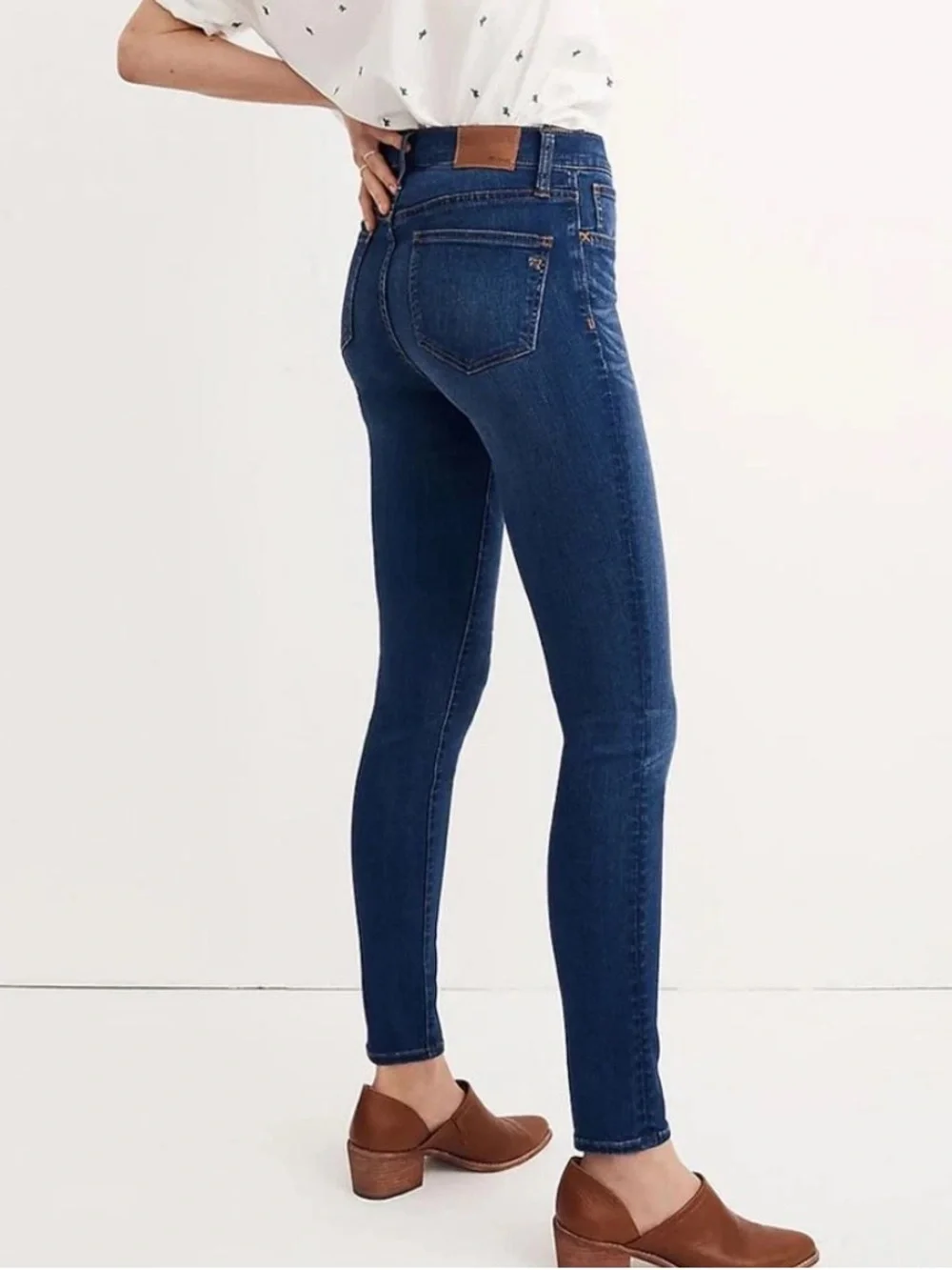 Madewell | Women's High-Rise Dark Blue Denim Roadtripper Skinny Jeans Size 27